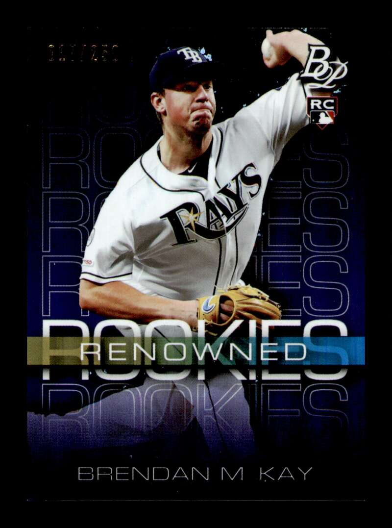 Load image into Gallery viewer, 2020 Bowman Platinum Renowned Rookies Purple Brendan McKay #RR-1 Rookie /250 Image 1
