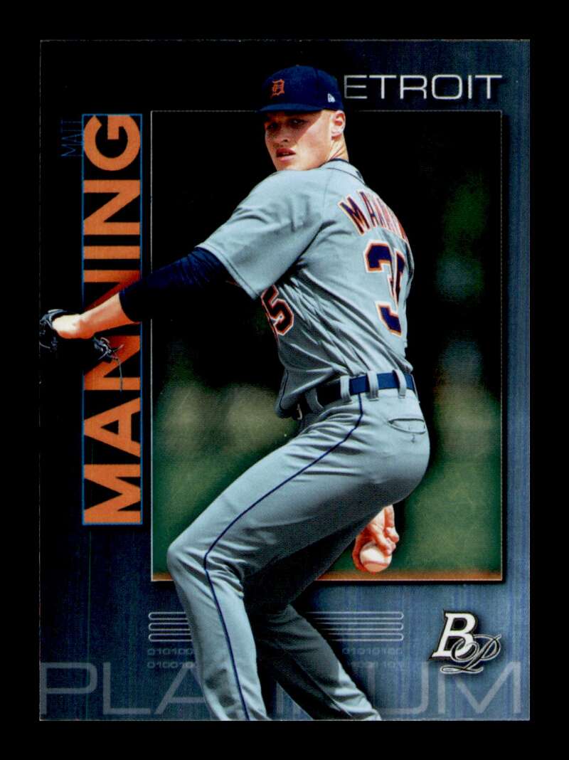 Load image into Gallery viewer, 2020 Bowman Platinum Matt Manning #TOP-99 Rookie RC Detroit Tigers  Image 1
