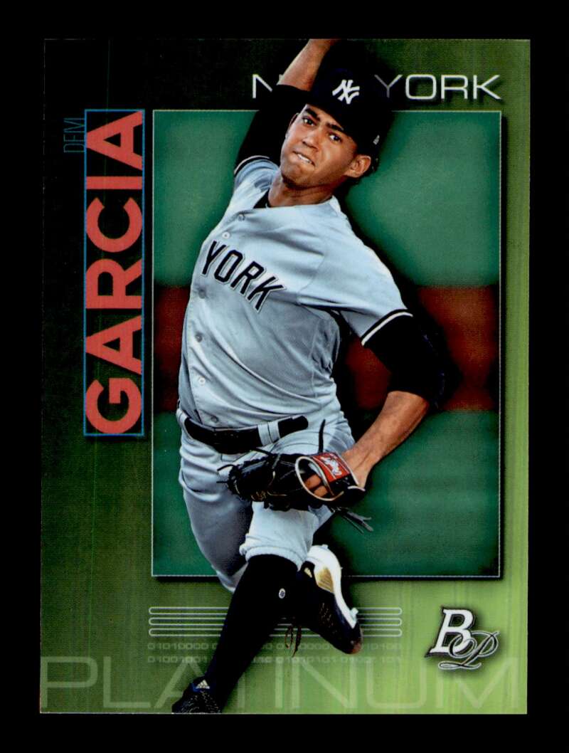 Load image into Gallery viewer, 2020 Bowman Platinum Chatreuse Deivi Garcia #TOP-57 Rookie RC Image 1
