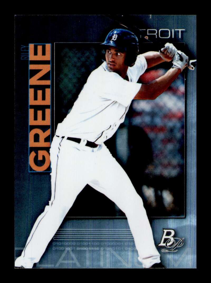 Load image into Gallery viewer, 2020 Bowman Platinum Riley Greene #TOP-64 Rookie RC Detroit Tigers Image 1
