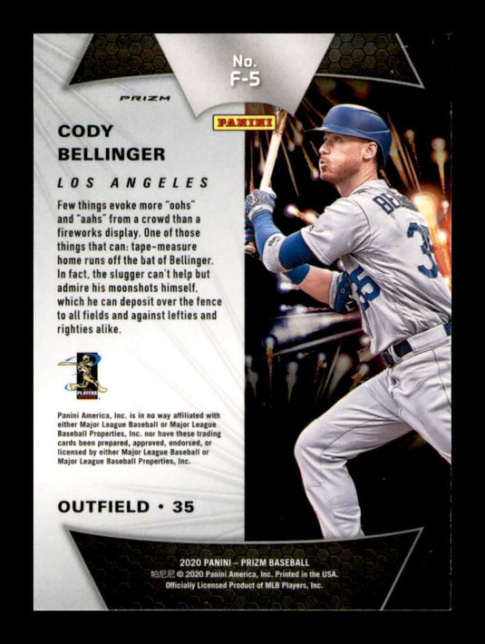 2020 Panini Prizm Fireworks Silver Prizm Cody Bellinger 