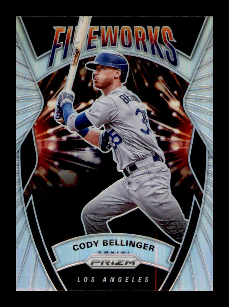 Load image into Gallery viewer, 2020 Panini Prizm Fireworks Silver Prizm Cody Bellinger #F-5 SP Dodgers  Image 1
