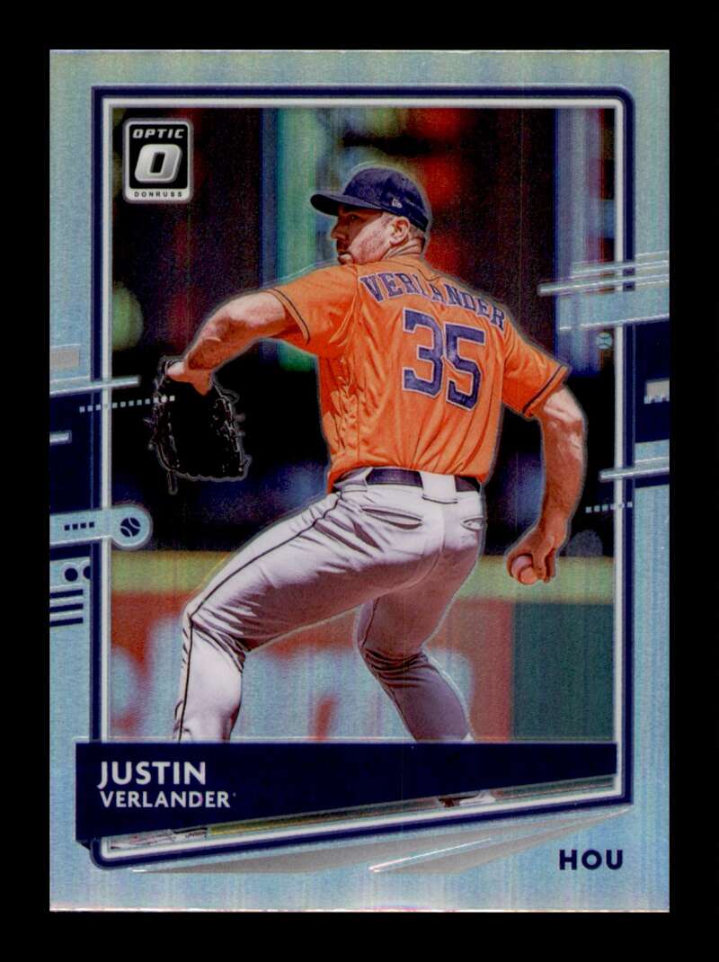 Load image into Gallery viewer, 2020 Donruss Optic Silver Prizm Holo Justin Verlander #157 SP Image 1
