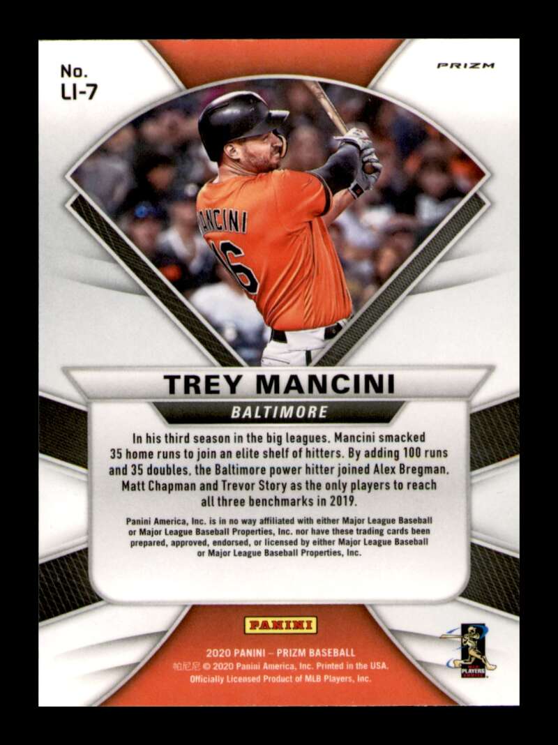 Load image into Gallery viewer, 2020 Panini Prizm Lumber Inc Silver Prizm Trey Mancini #LI-7 SP Image 2
