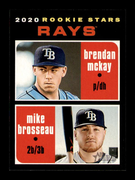 2020 Topps Heritage Brendan McKay Mike Brosseau