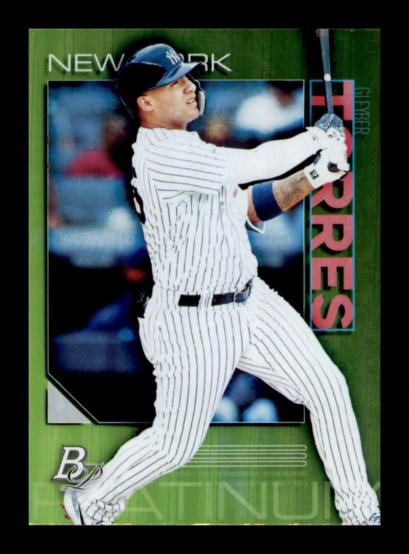 Load image into Gallery viewer, 2020 Bowman Platinum Chartreuse Gleyber Torres #6 Short Print SP Image 1
