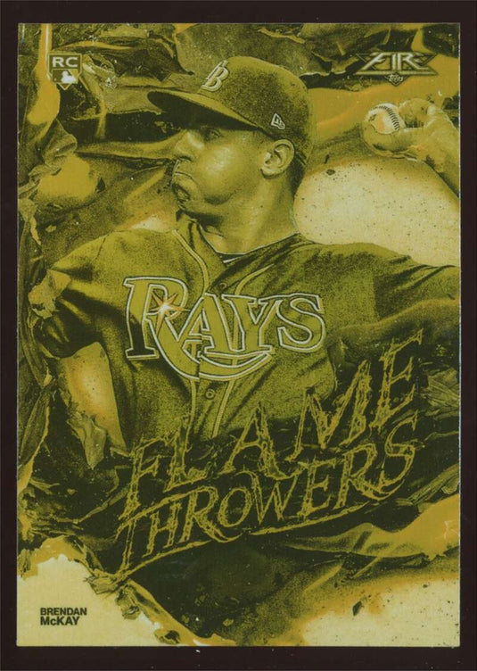 2020 Topps Fire Flame Throwers Gold Minted Brendan McKay