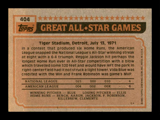 1983 Topps Gary Carter