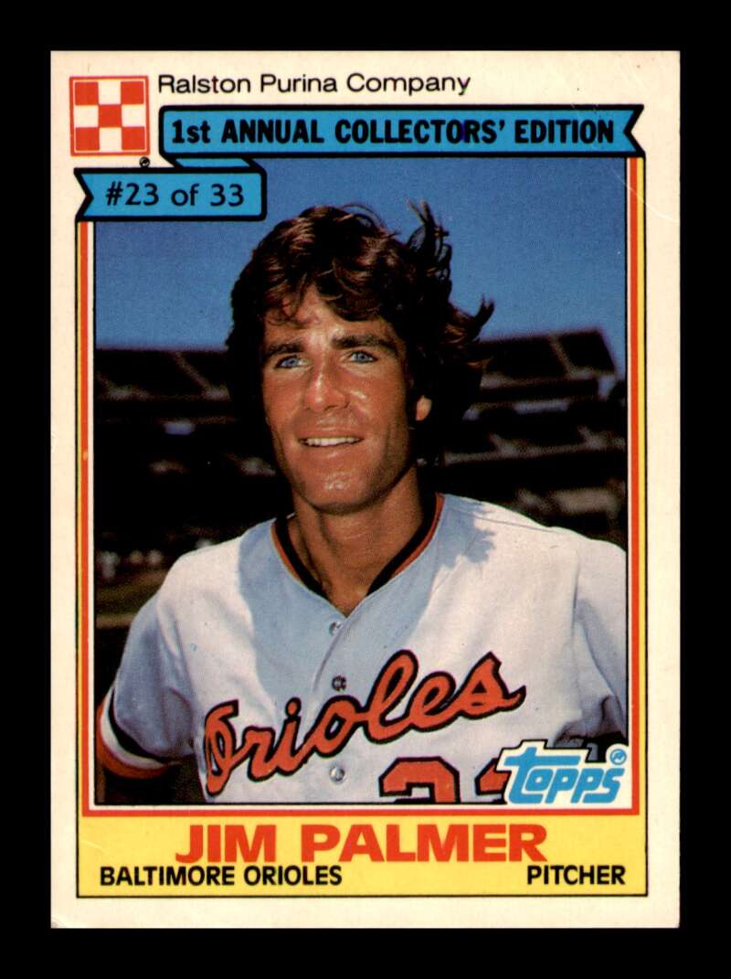 Load image into Gallery viewer, 1984 Topps Ralston Purina Jim Palmer #23 Baltimore Orioles Image 1
