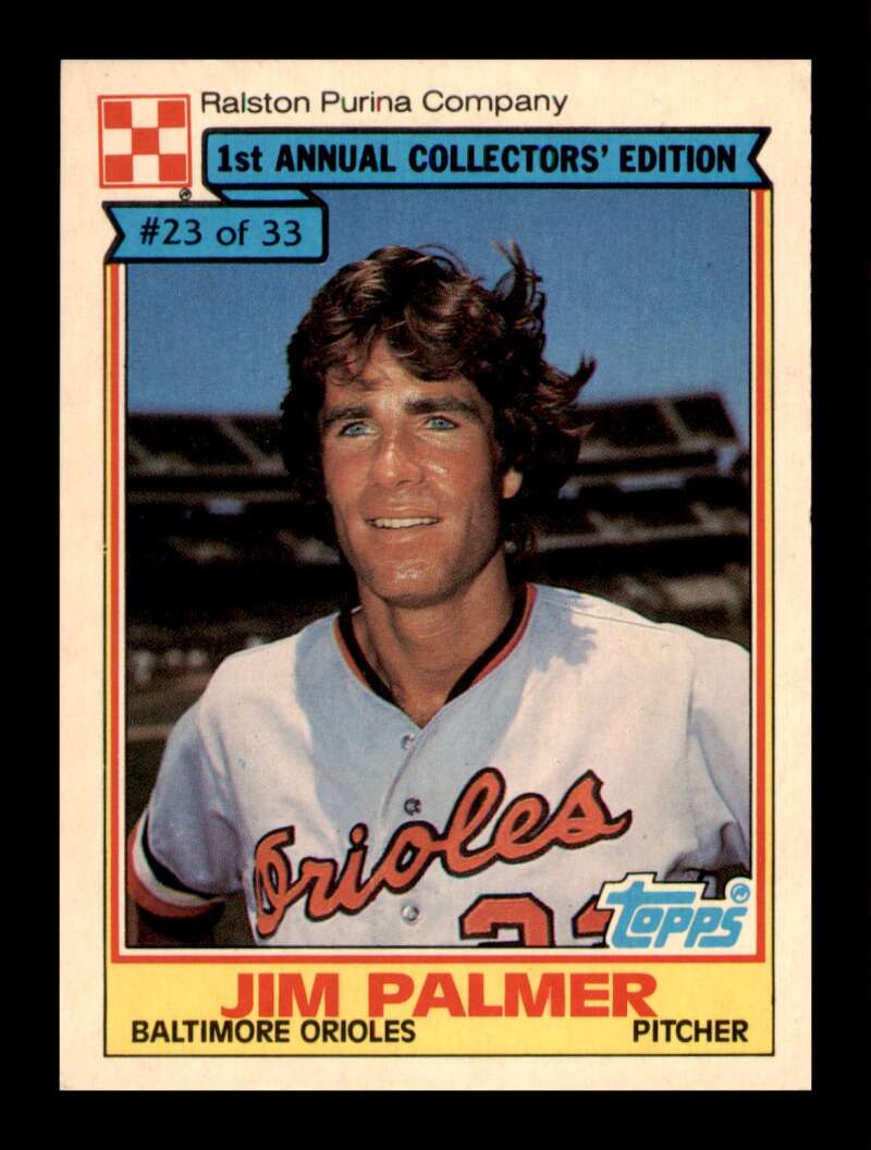 Load image into Gallery viewer, 1984 Topps Ralston Purina Jim Palmer #23 Baltimore Orioles Image 1
