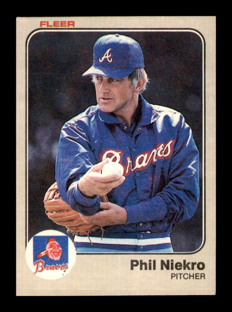 Load image into Gallery viewer, 1983 Fleer Phil Niekro #143 Atlanta Braves Image 1
