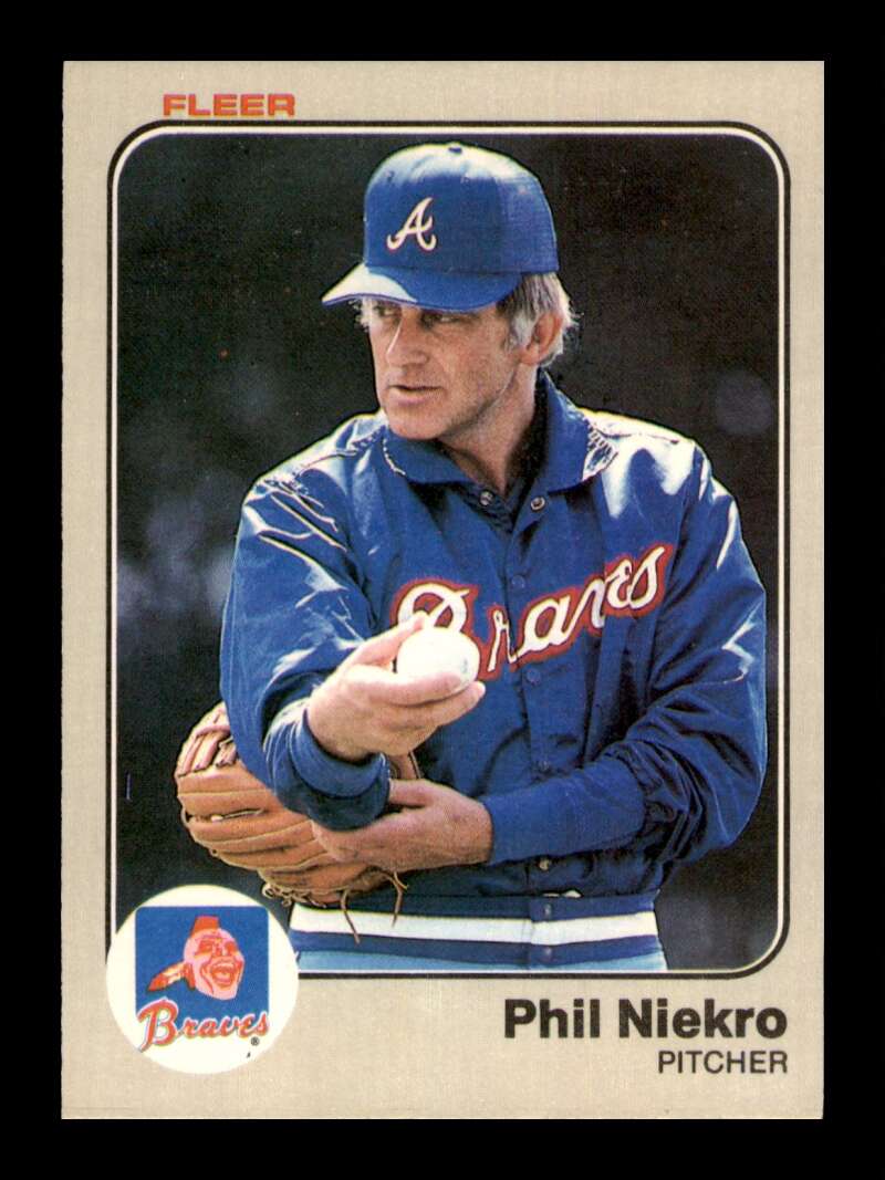 Load image into Gallery viewer, 1983 Fleer Phil Niekro #143 Atlanta Braves Image 1
