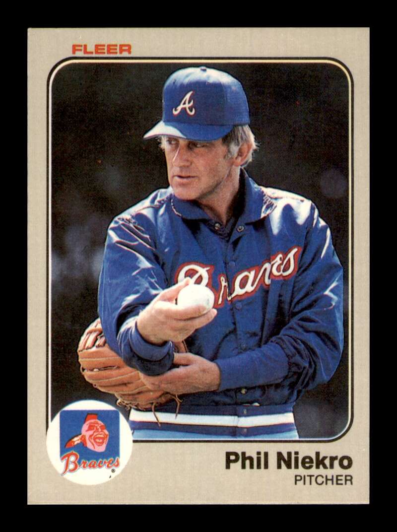 Load image into Gallery viewer, 1983 Fleer Phil Niekro #143 Atlanta Braves Image 1
