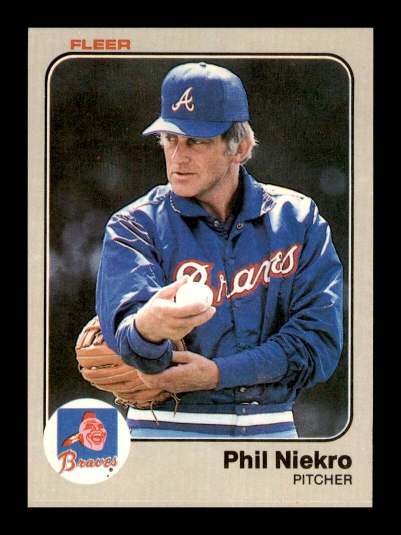 Load image into Gallery viewer, 1983 Fleer Phil Niekro #143 Atlanta Braves Image 1
