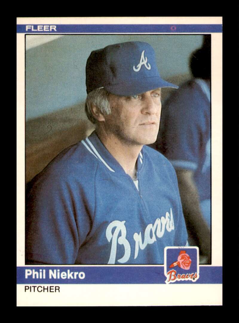 Load image into Gallery viewer, 1984 Fleer Phil Niekro #187 Atlanta Braves Image 1
