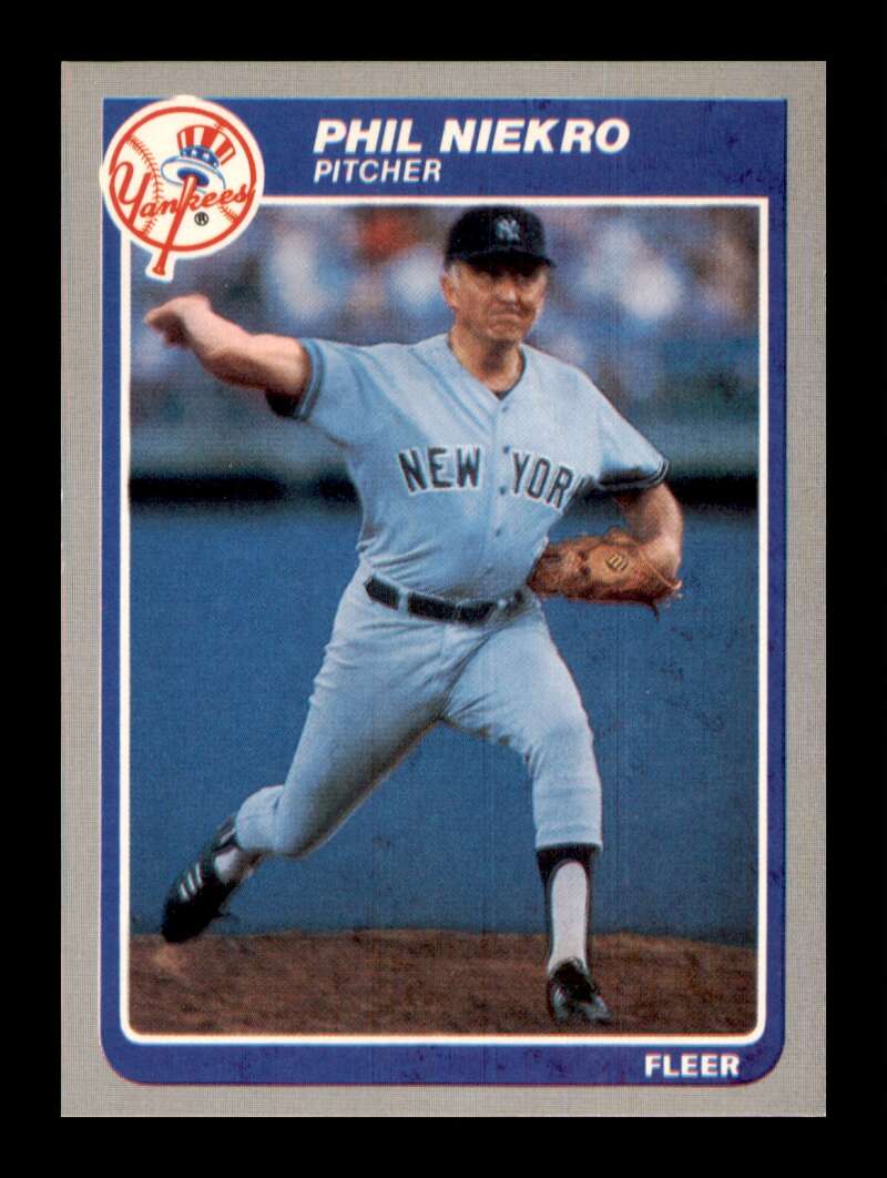 Load image into Gallery viewer, 1985 Fleer Phil Niekro #138 New York Yankees Image 1
