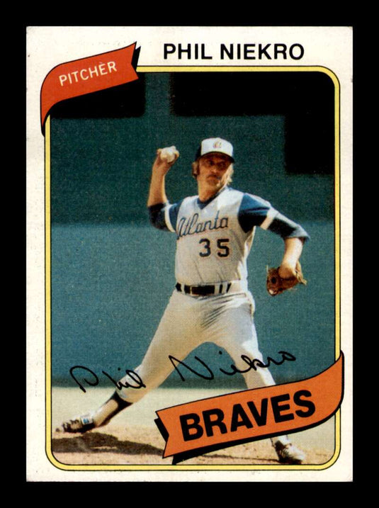 1980 Topps Phil Niekro 