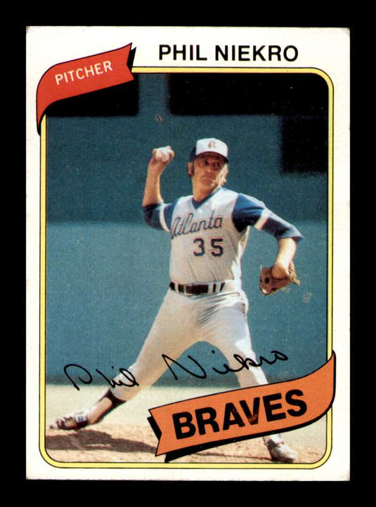 1980 Topps Phil Niekro 