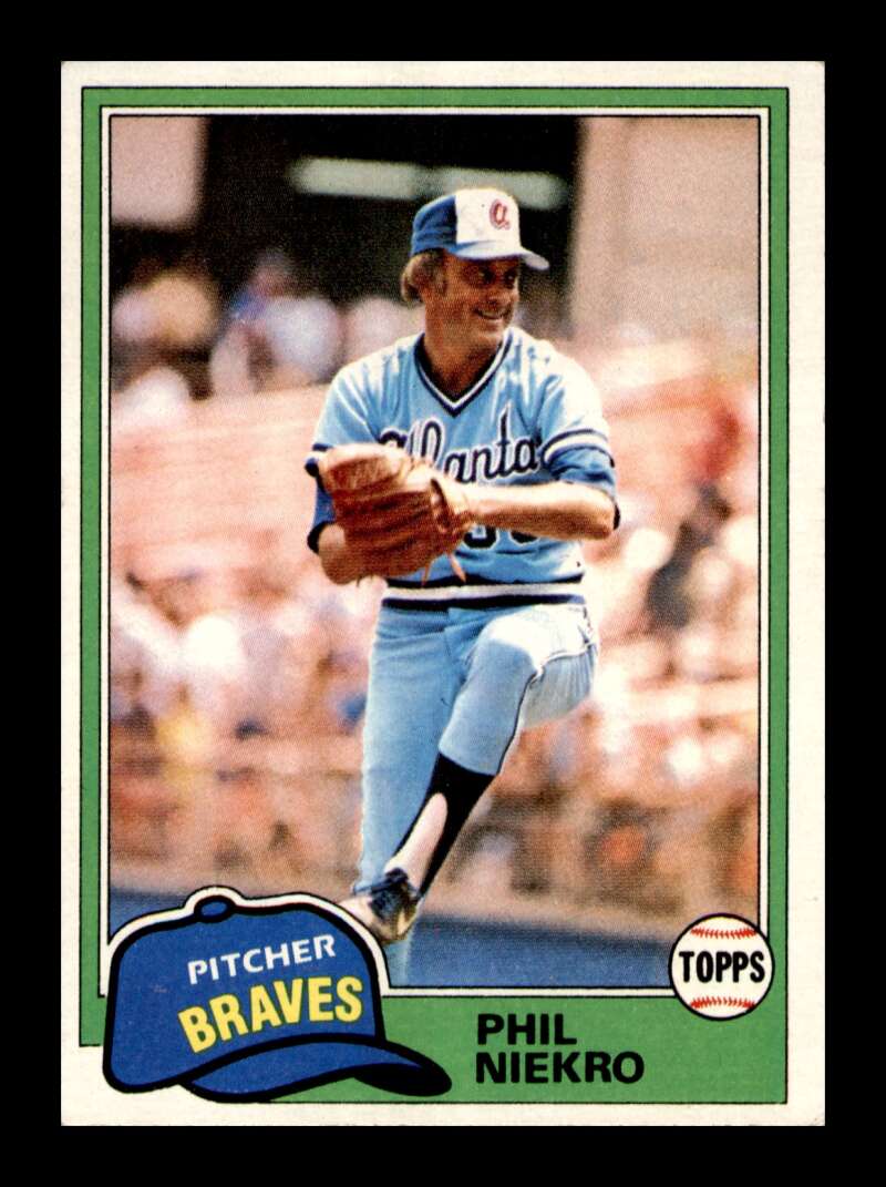 Load image into Gallery viewer, 1981 Topps Phil Niekro #387 Atlanta Braves Image 1
