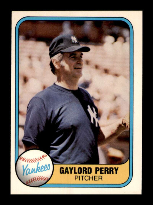 1981 Fleer Gaylord Perry 