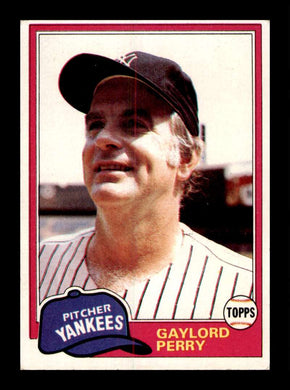 1981 Topps Gaylord Perry 