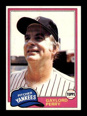 1981 Topps Gaylord Perry 