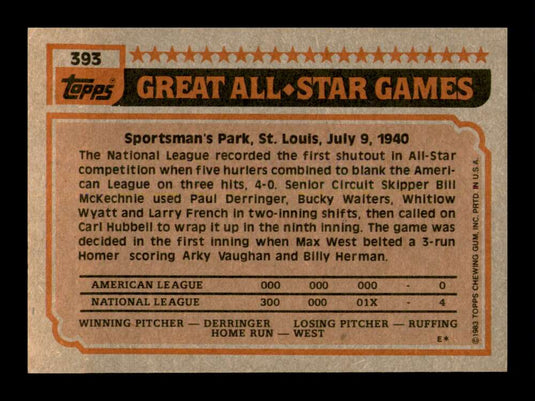 1983 Topps Carlton Fisk