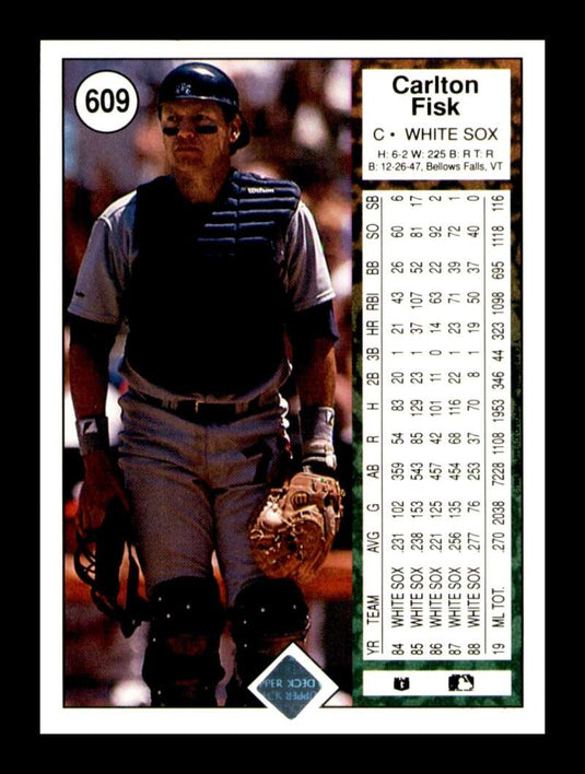 1989 Upper Deck Carlton Fisk 