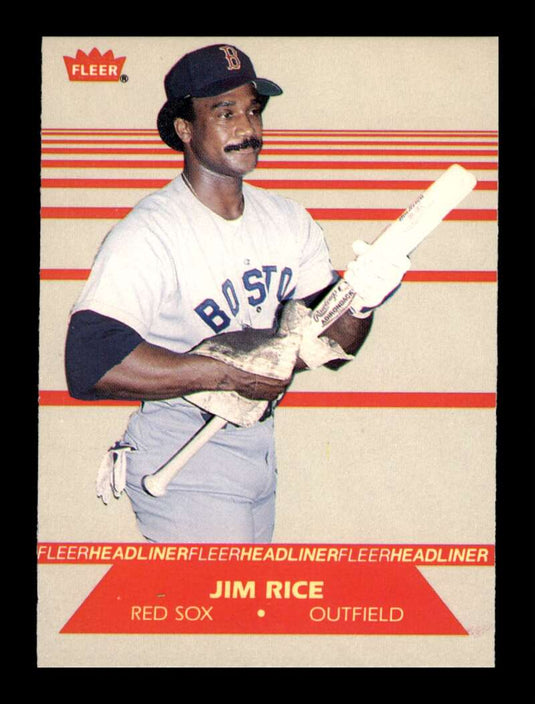 1987 Fleer Headliner Jim Rice 