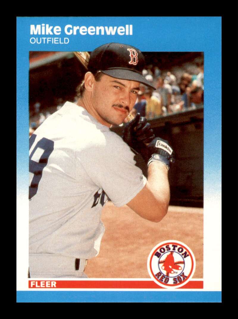 Load image into Gallery viewer, 1987 Fleer Update Mike Greenwell #U-37 Rookie RC Boston Red Sox Image 1
