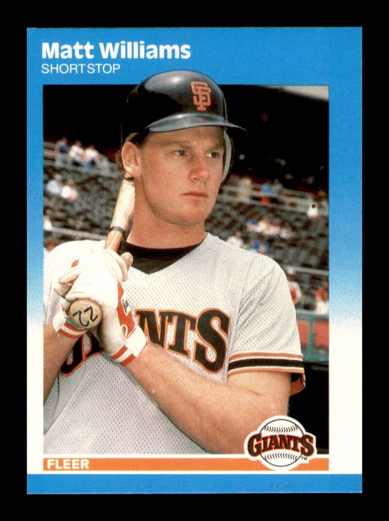 Load image into Gallery viewer, 1987 Fleer Update Matt Williams #U-129 Rookie RC San Francisco Giants Image 1
