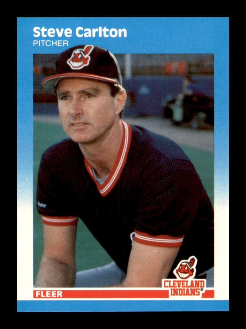 Load image into Gallery viewer, 1987 Fleer Update Glossy Steve Carlton #U-17 Cleveland Indians Image 1
