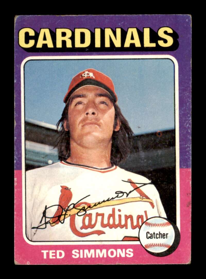 Load image into Gallery viewer, 1975 Topps Ted Simmons #75 Set Break St. Louis Cardinals Image 1
