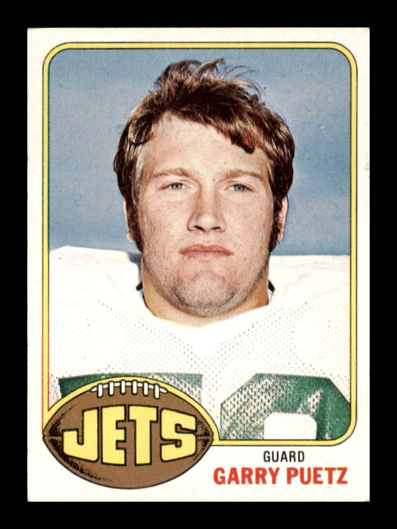 Load image into Gallery viewer, 1976 Topps Garry Puetz #356 Set Break New York Jets Image 1
