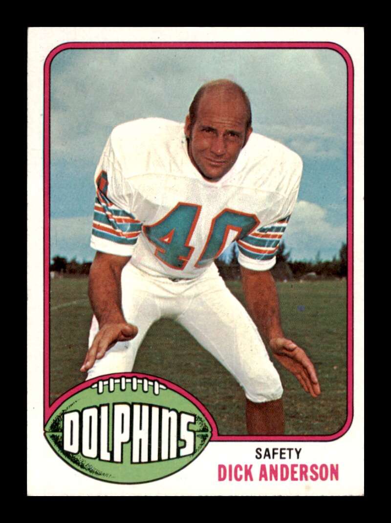 Load image into Gallery viewer, 1976 Topps Dick Anderson #335 Set Break Miami Dolphins Image 1
