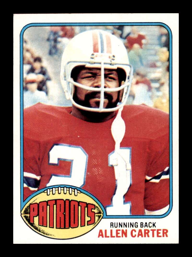 Load image into Gallery viewer, 1976 Topps Allen Carter #166 Rookie RC Set Break New England Patriots Image 1
