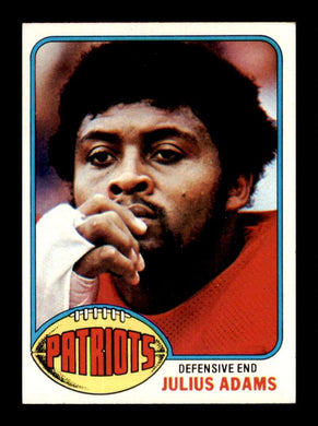 1976 Topps Julius Adams 