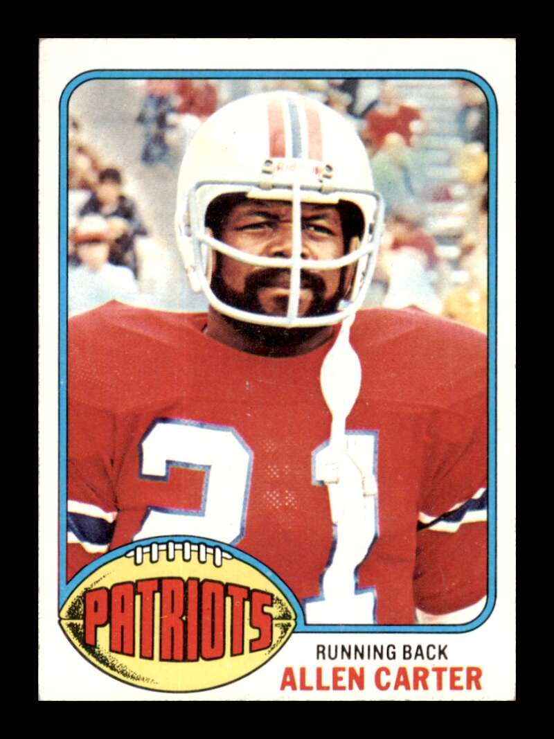 Load image into Gallery viewer, 1976 Topps Allen Carter #166 Rookie RC Set Break New England Patriots Image 1
