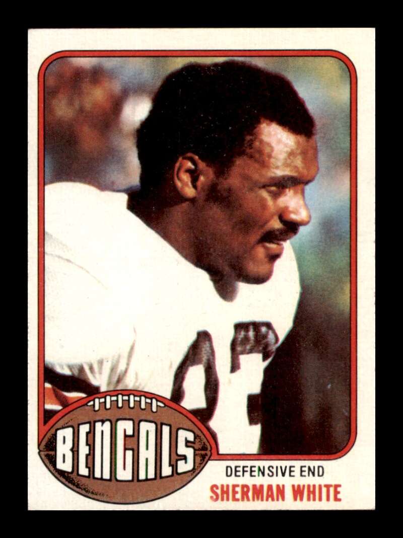 Load image into Gallery viewer, 1976 Topps Sherman White #168 Set Break Cincinnati Bengals Image 1
