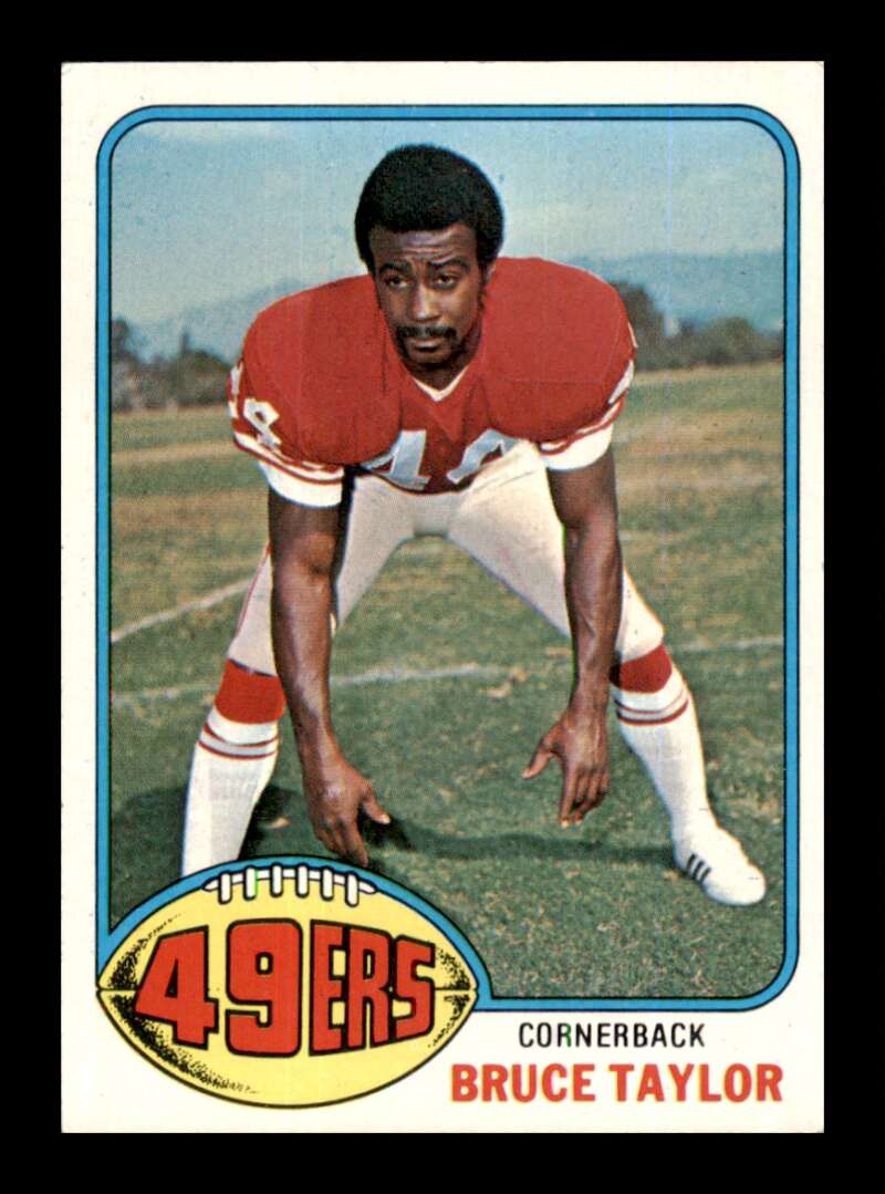 Load image into Gallery viewer, 1976 Topps Bruce Taylor #327 Set Break San Francisco 49ers Image 1
