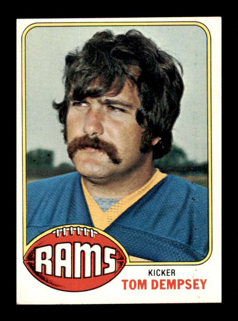 Load image into Gallery viewer, 1976 Topps Tom Dempsey #519 Set Break Los Angeles Rams Image 1
