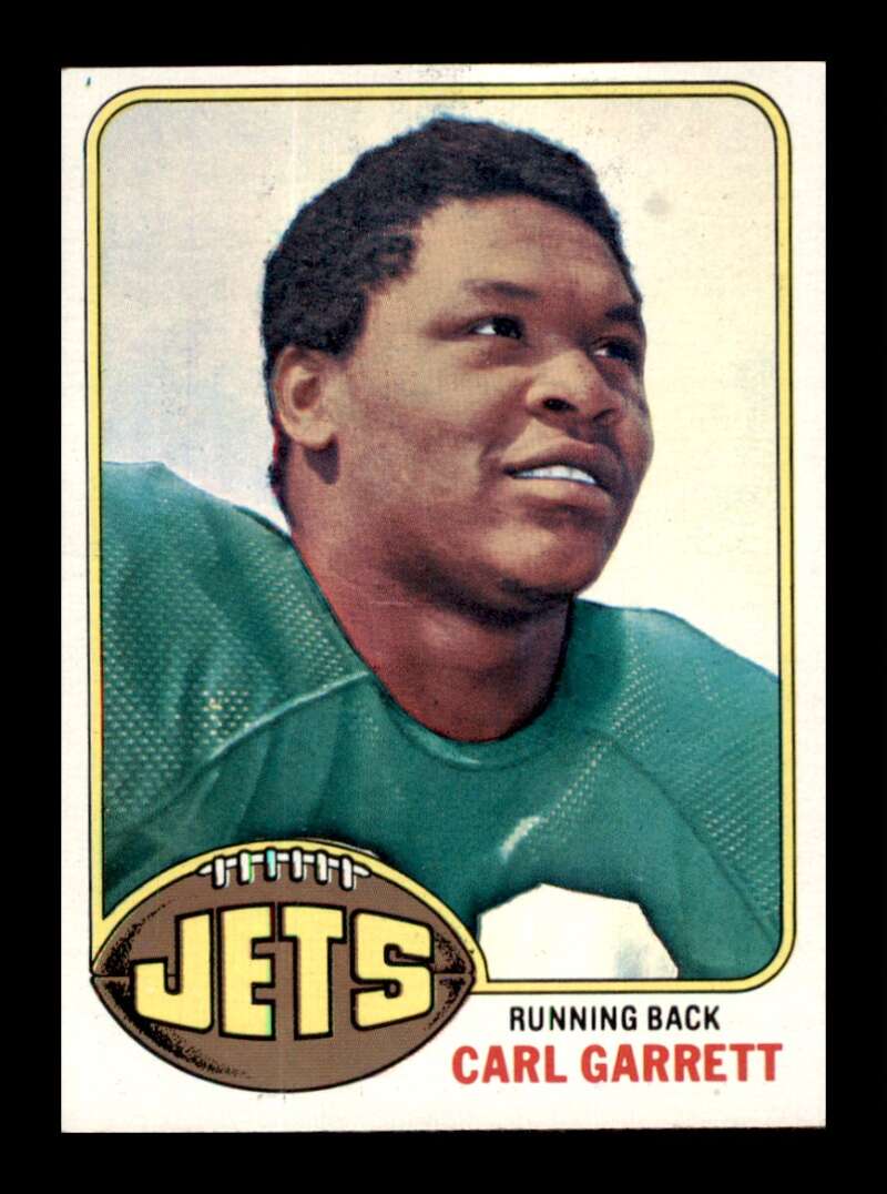 Load image into Gallery viewer, 1976 Topps Carl Garrett #218 Set Break New York Jets Image 1
