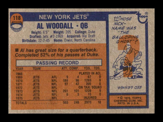 1976 Topps Al Woodall