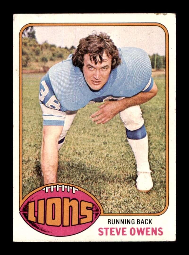 Load image into Gallery viewer, 1976 Topps Steve Owens #508 Set Break Detroit Lions Image 1
