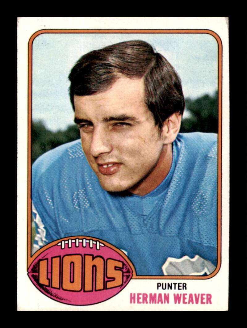 Load image into Gallery viewer, 1976 Topps Herman Weaver #375 Set Break Detroit Lions Image 1
