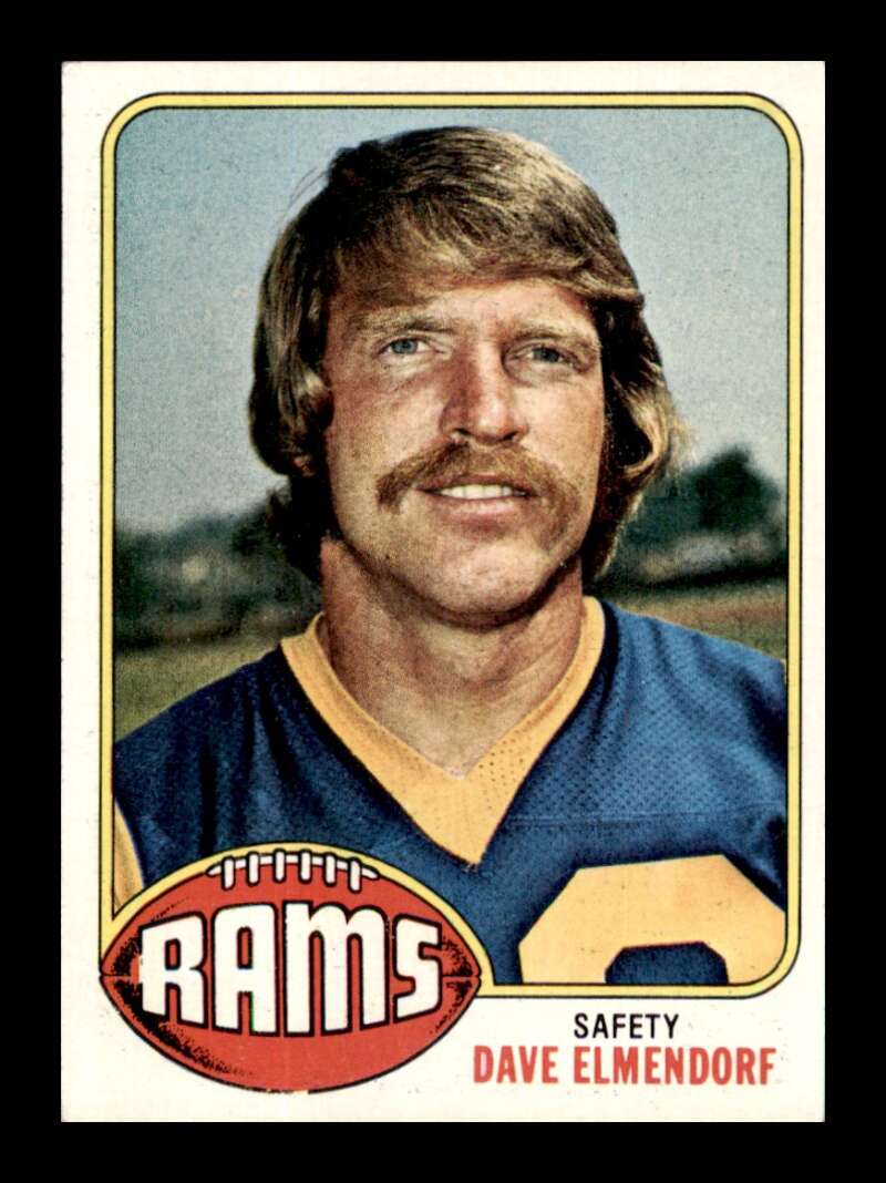 Load image into Gallery viewer, 1976 Topps Dave Elmendorf #196 Set Break Los Angeles Rams Image 1
