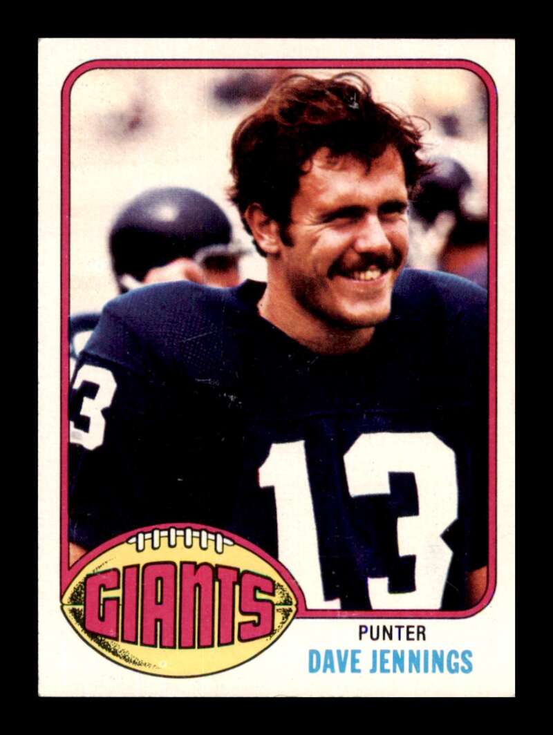 Load image into Gallery viewer, 1976 Topps Dave Jennings #183 Rookie RC Set Break New York Giants Image 1
