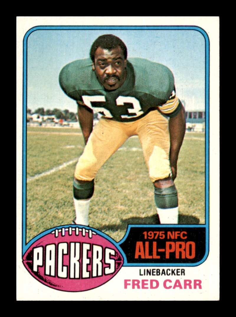 Load image into Gallery viewer, 1976 Topps Fred Carr #360 Set Break Green Bay Packers Image 1
