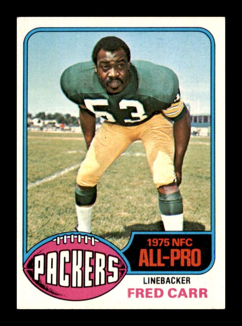 Load image into Gallery viewer, 1976 Topps Fred Carr #360 Set Break Green Bay Packers Image 1
