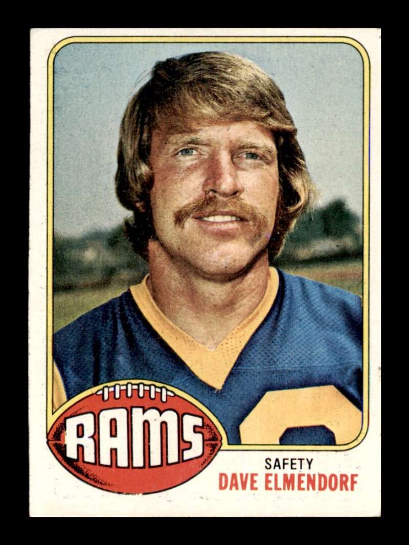 Load image into Gallery viewer, 1976 Topps Dave Elmendorf #196 Set Break Los Angeles Rams Image 1
